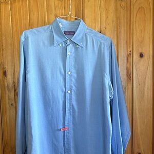 Ralph Lauren Purple Label Light Blue Dress/Casual Shirt 100% Cotton